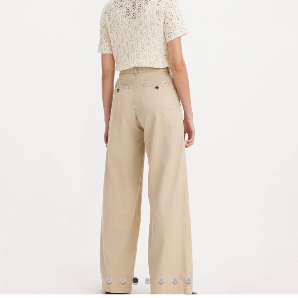 Levi Pleated Wide Leg Trouser Pant